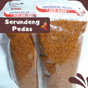 serundeng eco raos pedas (250gr)
