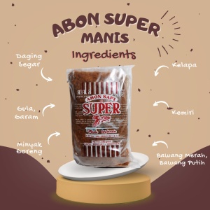 abon super manis (1kg)