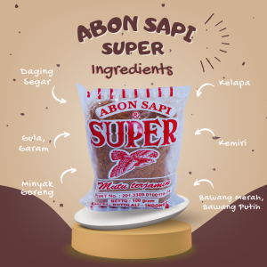 abon sapi super (100gr)
