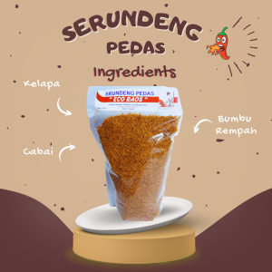 serundeng eco raos pedas (250gr)