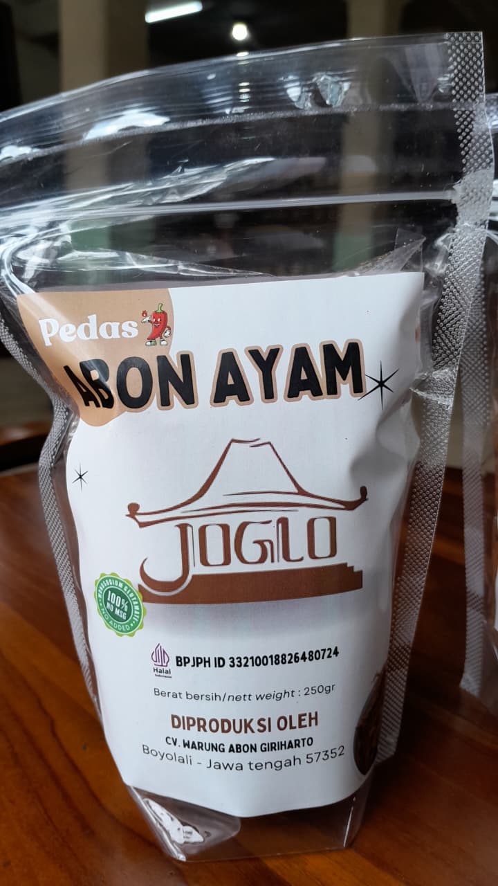 abon daging ayam joglo original non msg (100gr) abon daging ayam joglo original non msg (100gr)