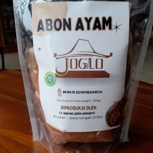 abon daging ayam joglo original non msg (100gr)