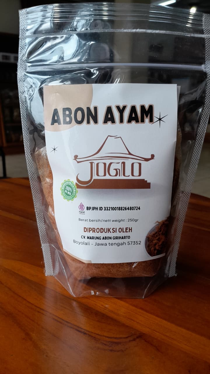 abon daging ayam joglo original non msg (100gr) abon daging ayam joglo original non msg (100gr)