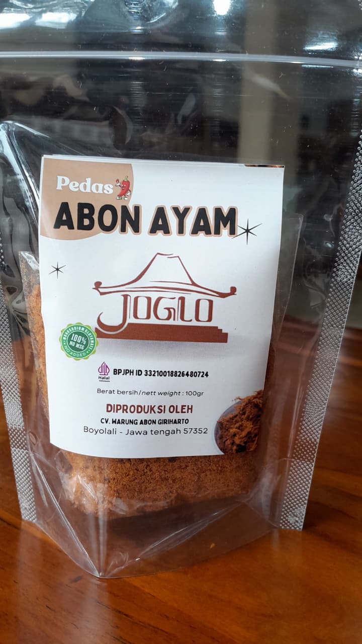 abon daging ayam joglo original non msg (100gr) abon daging ayam joglo original non msg (100gr)