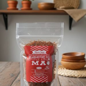 abon super ma pedas non msg (250gr)